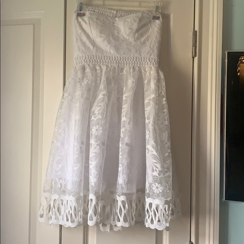 francesca’s White staples dress NEW WITH TAGS
